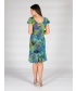 Reversible green 41 inch printed dress