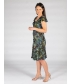 Reversible green 41 inch printed dress