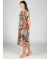 Tropical Print Dress Short Sleeve