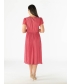 LACE TRIM ACID WASH DRESS- D30146