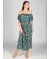 BUTTON DETAIL ELASTICATED DRESS- D30152