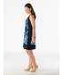 Floral Print Panel Sleeveless Dress