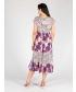 FLOWER PRINT DRESS WITH BUTTON PLACKET