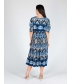 TROPICAL PRINT DRESS WITH ROUND NECKHALF