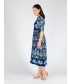 TROPICAL PRINT DRESS WITH ROUND NECKHALF