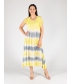 TIE DYE ROUND NECK DRESS SHORT SLEEVE