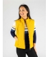 MANGO QUILTED GILET WITH PRINT LINING