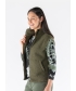 Olive Teddy Fleece Gilet With Pockets