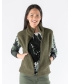 Olive Teddy Fleece Gilet With Pockets