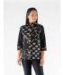 SPOT FLOWER PATTERN 3/4 SLEEVE JACKET