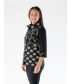 SPOT FLOWER PATTERN 3/4 SLEEVE JACKET