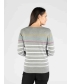 Multi Stripe Jumper Round Neck with 3/4 Sleeve