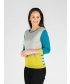COLOUR BLOCK JUMPER WITH 3/4 SLEEVE