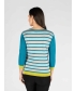 COLOUR BLOCK JUMPER WITH 3/4 SLEEVE