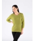 Textured pattern Jumper  round neck 3/4 Sleeve