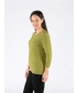 Textured pattern Jumper  round neck 3/4 Sleeve