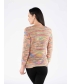 Multi Tape Yarn Jumper Round Neck 3/4 Sleeve