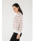 Multi Print Stripe Jumper Round Neck