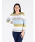 Wide Stripe Jumper Round Neck 