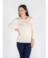 EMBROIDERED FLOWER JUMPER TEXTURED PATTERN