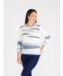 POPCORN KNIT PATTERN JUMPER ROUND NECK