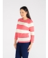WIDE STRIPE ROUND NECK JUMPER 
