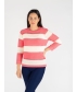 WIDE STRIPE ROUND NECK JUMPER 