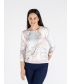 ABSTRACT JUMPER ROUND NECK 3/4 SLEEVE