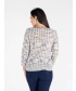 MULTI COLOR TAPE YARN JUMPER 3/4 SLEEVE