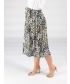 WHITE MULTI ANIMAL PRINT CRINKLE SKIRT