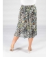 WHITE MULTI ANIMAL PRINT CRINKLE SKIRT