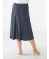 Fleck fabric panelled skirt elasticated waist with lining 30