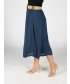 Crinkled Fabric Panelled Skirt With Belt- S30085