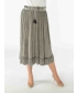 GREY SKIRT WITH FRILL AND ELASTICATED WASIT