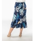 LEAF PRINT SKIRT WITH SIDE SPLITS- S30058