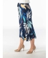 LEAF PRINT SKIRT WITH SIDE SPLITS- S30058
