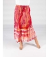 Red Pink Tie Dye Printed Skirt