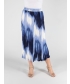 DENIM CRINKLE SKIRT  ELASTICATED WAIST