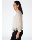 Border pattern shrug 3/4 sleeve
