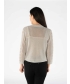 SILVER EDGE TO EGDE PATTERNED SHRUG WITH 3/4 SLEEVE