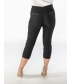 22 Inch Leg Embroidered Crop