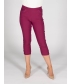 Berry 22 inch leg embroidered pocket cropped trouser