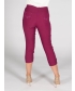 Berry 22 inch leg embroidered pocket cropped trouser