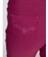 Berry 22 inch leg embroidered pocket cropped trouser