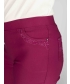Berry 22 inch leg embroidered pocket cropped trouser