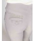 Silver 22 inch Leg Embroidered Pocket Cropped Trouser With Hotfix Hem