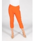Orange Color 22 inch Leg Cropped Trouser