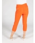 Orange Color 22 inch Leg Cropped Trouser