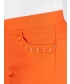 Orange Color 22 inch Leg Cropped Trouser