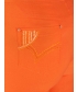 Orange Color 22 inch Leg Cropped Trouser